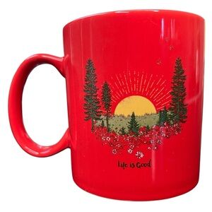 Life Is Good Sunrise Forest and Meadow  16 oz. Jake’s Mug for Coffee and Tea